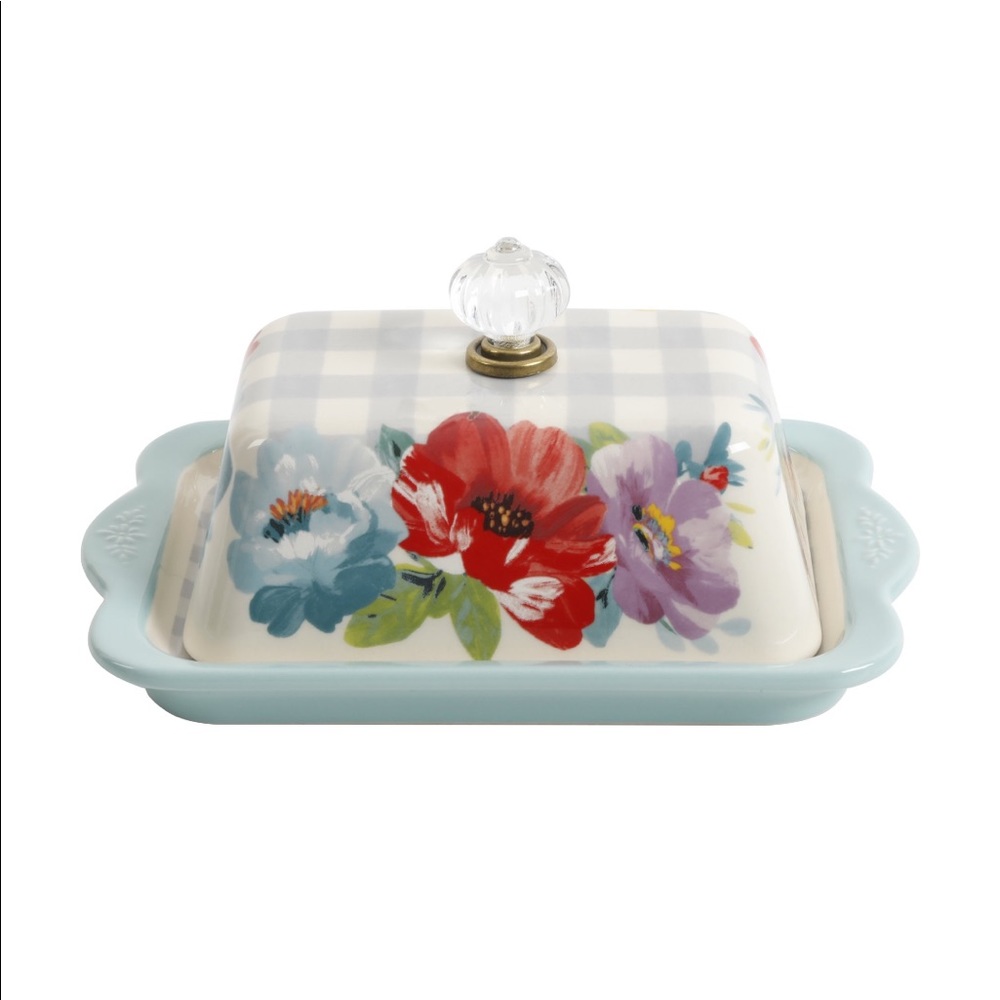 Sweet Romance Ceramic Double Stick Butter Dish